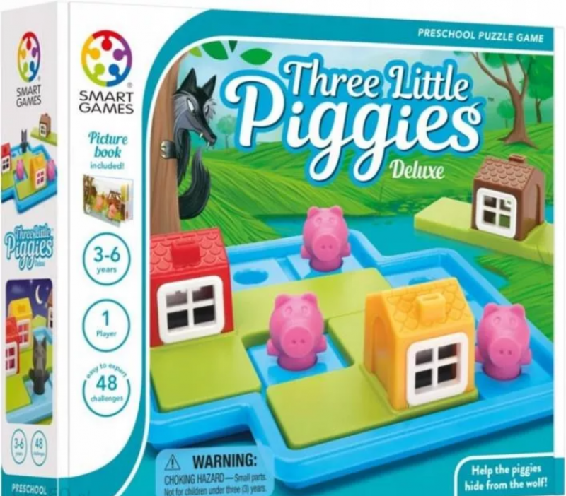 Jednoosobowa Gra Dla 3 latków - 3 Małe Świnki